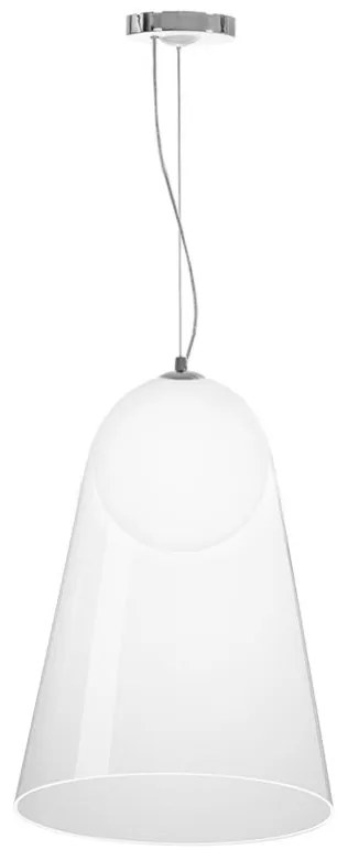 Toolight - závesná sklenená lampa G9 25W APP1029-1CP, strieborná, OSW-09485