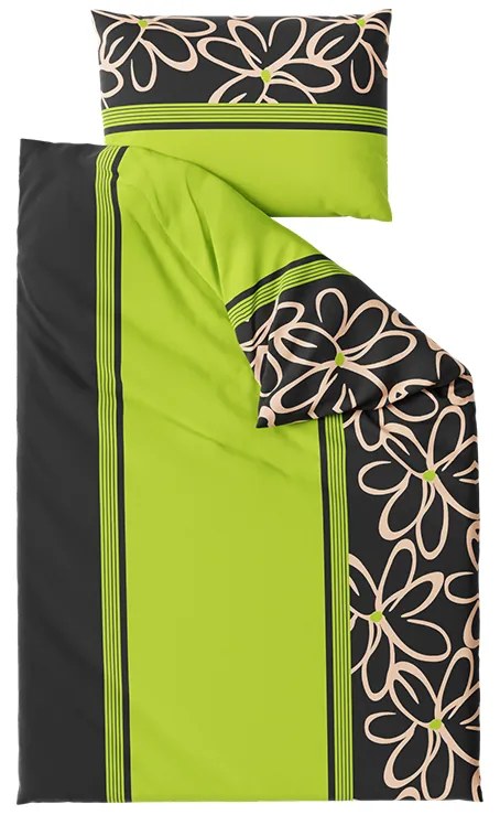 Bavlnené obliečky BELLA BLEND zelené Rozmer obliečky: 70 x 90 cm | 140 x 200 cm