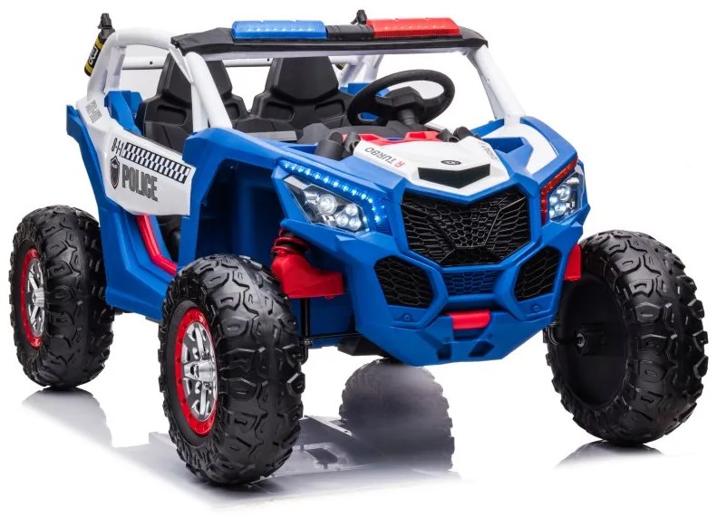 LEAN CARS ELEKTRICKÉ AUTÍČKO BUGINA XB-2118 POLÍCIA - 4x4 - Modrá - 4x45W - BATÉRIA - 24V7Ah- 2024