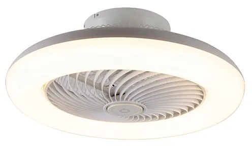 Dizajnový stropný ventilátor biela vrátane LED stmievateľných - Clima