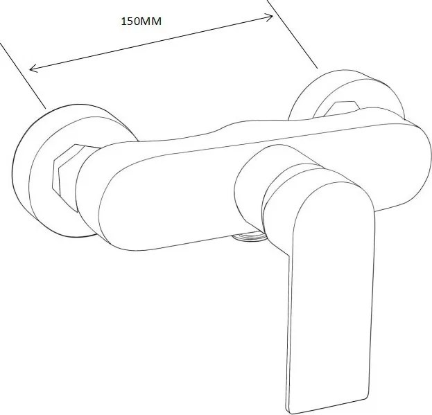 Mexen Royo - sprchová batéria, biela, 72240-20