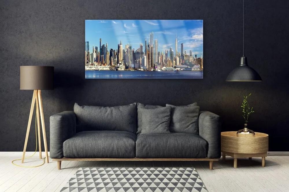 Obraz plexi Mesto mrakodrapy domy 120x60 cm
