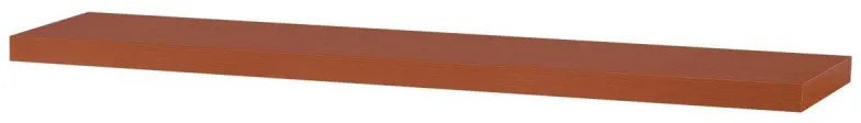 Polička nástěnná 120 cm, MDF, 3D dekor třešeň, baleno v ochranné fólii