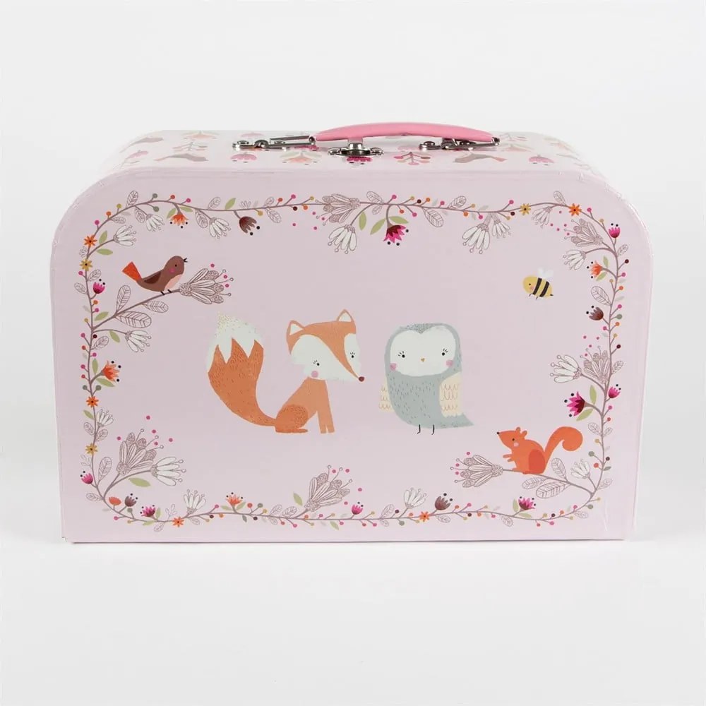 Detský ružový piknikový kufrík Sass & Belle Woodland Friends