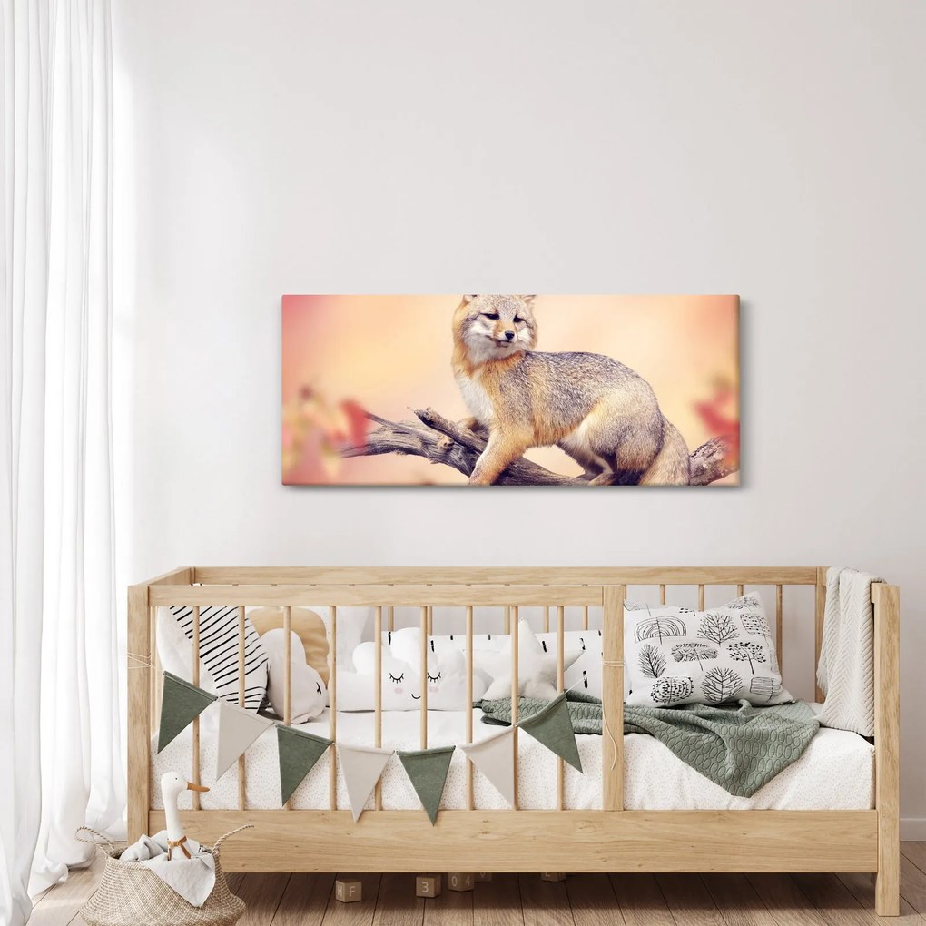 Obraz - Líška (120x50 cm)