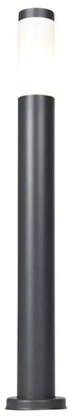 Antracitovo šedý stĺpikový svietidlo 80 cm IP44 opál - Rox