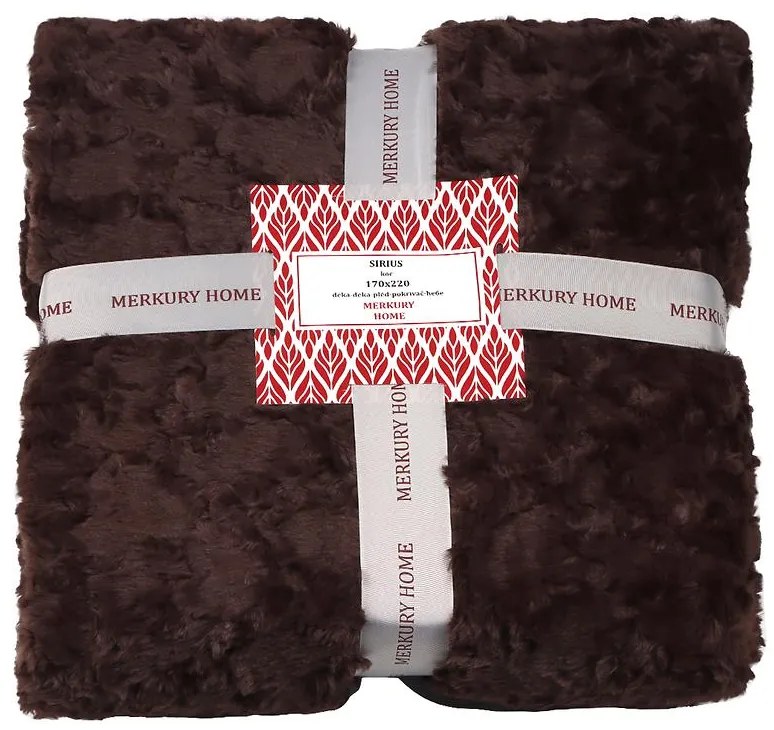 Deka Sirius hnedá 170x220 Merkury Home