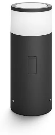 Philips HUE 17420/30/P7 Vonkajšie stĺpikové svietidlo HUE CALLA LED 24V 8W, 640lm, 2200-6500K RGB, IP65, čierna