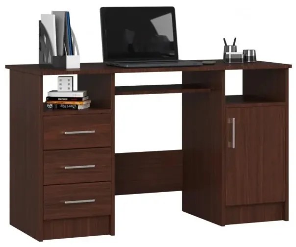 Písací stôl JANA, 124x74x52, wenge