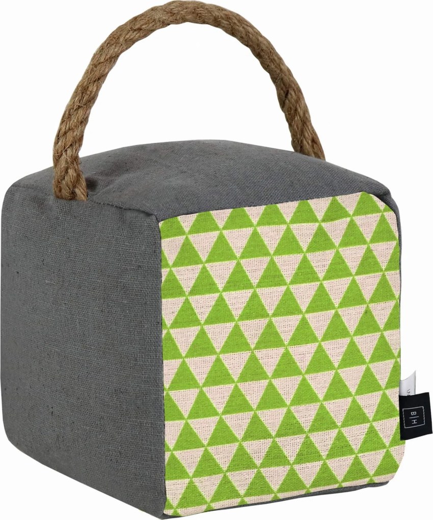 Textilná dverná zarážka 16x14 cm zelená