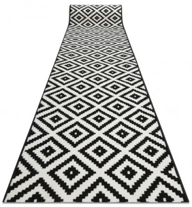 Behúň BCF MORAD Ruta romby čierny / krém - Výpredaj