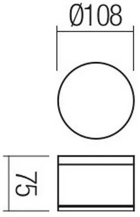 Redo 90107 - LED Vonkajšie stropné svietidlo AKRON 1xLED/9W/230V IP54