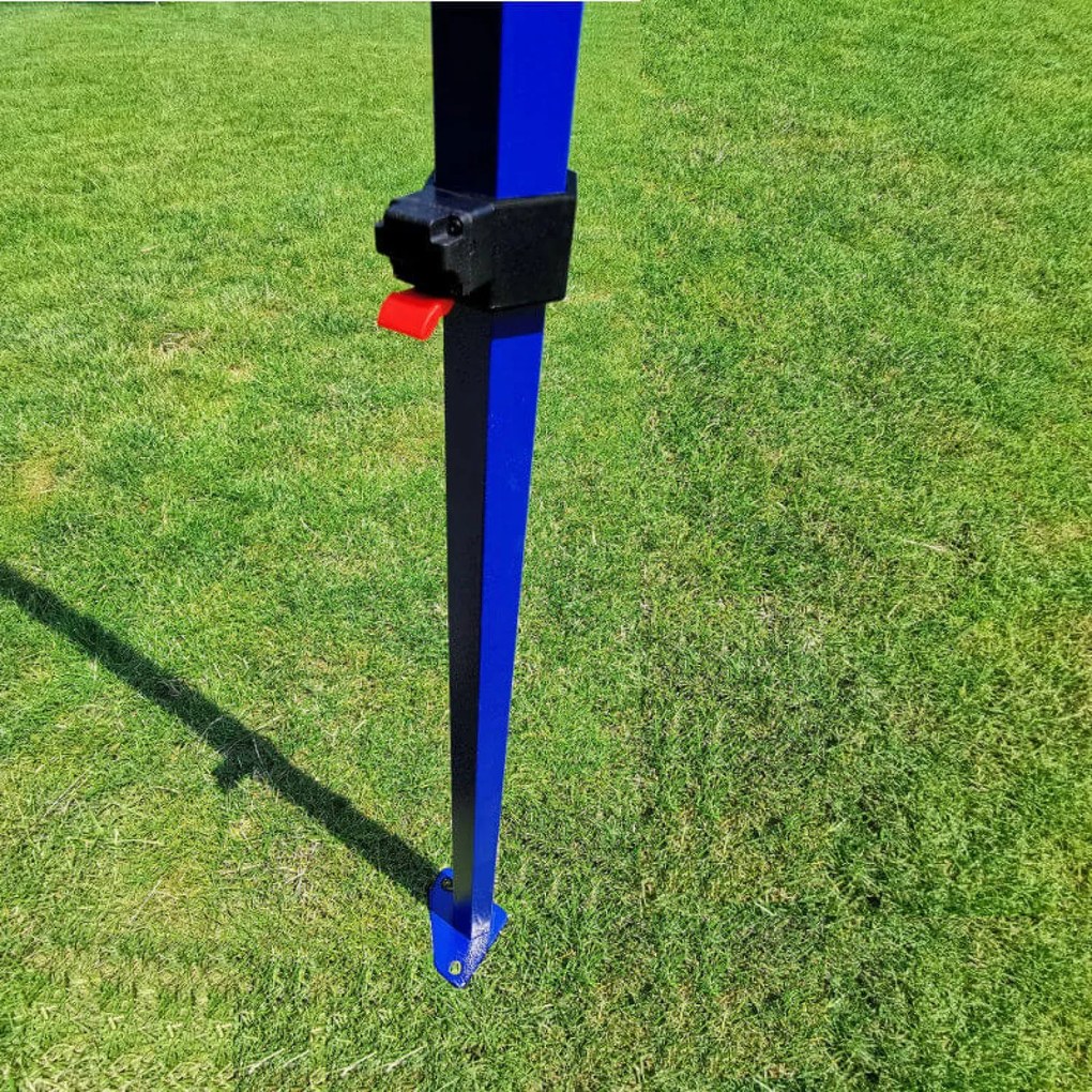 BRIMO Záhradný altánok 3×6 m – skladací s 3 stenami - s 3 stenami - Modrá 24