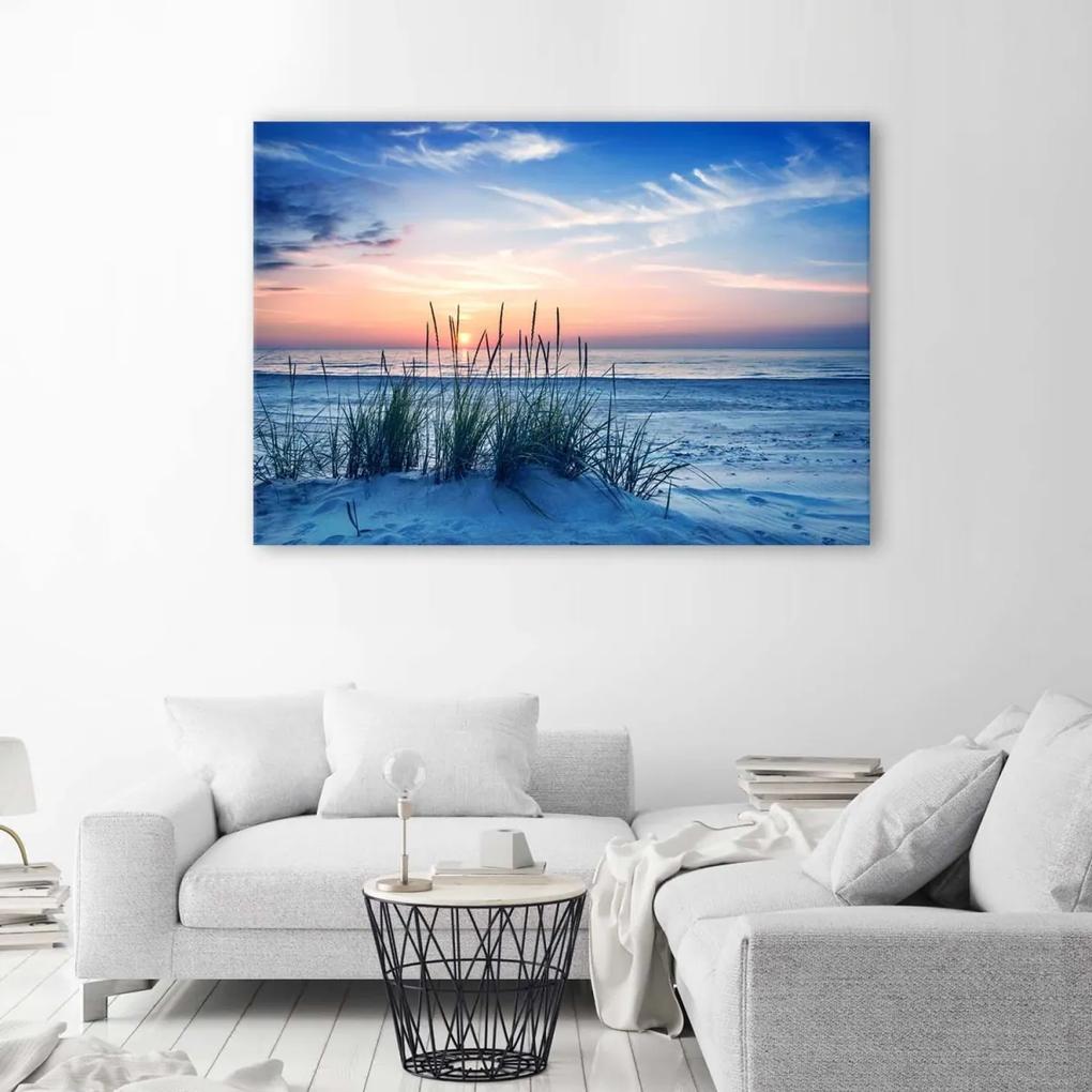 Obraz na plátně Plážová tráva duny moře - 100x70 cm