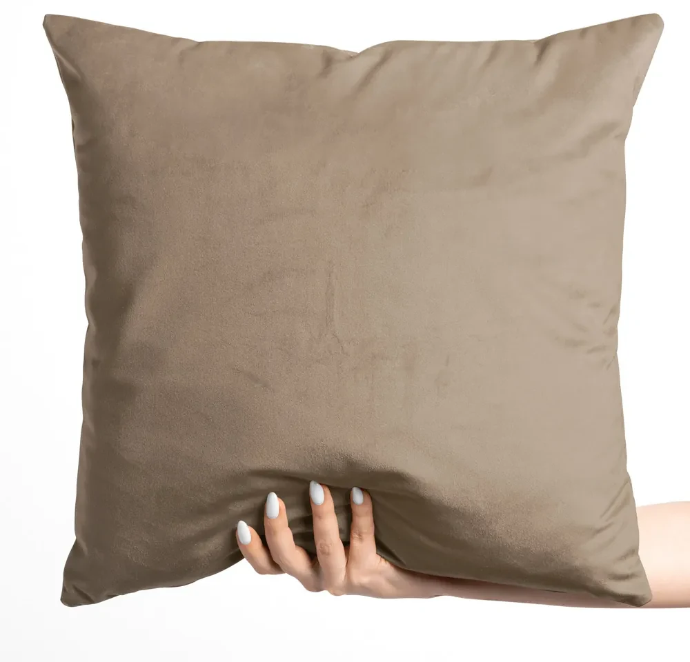 Biante Zamatová obliečka na vankúš Velvet Prémium SVP-034 Kávovo hnedá 70 x 90 cm