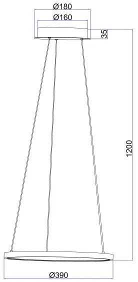 Globo 67192-19 - LED Luster na lanku RALPH LED/19W/230V