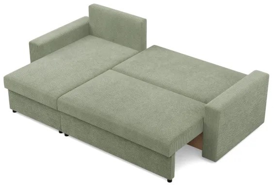 Rohová rozkladacia sedačka NEO Poso svetlozelená
