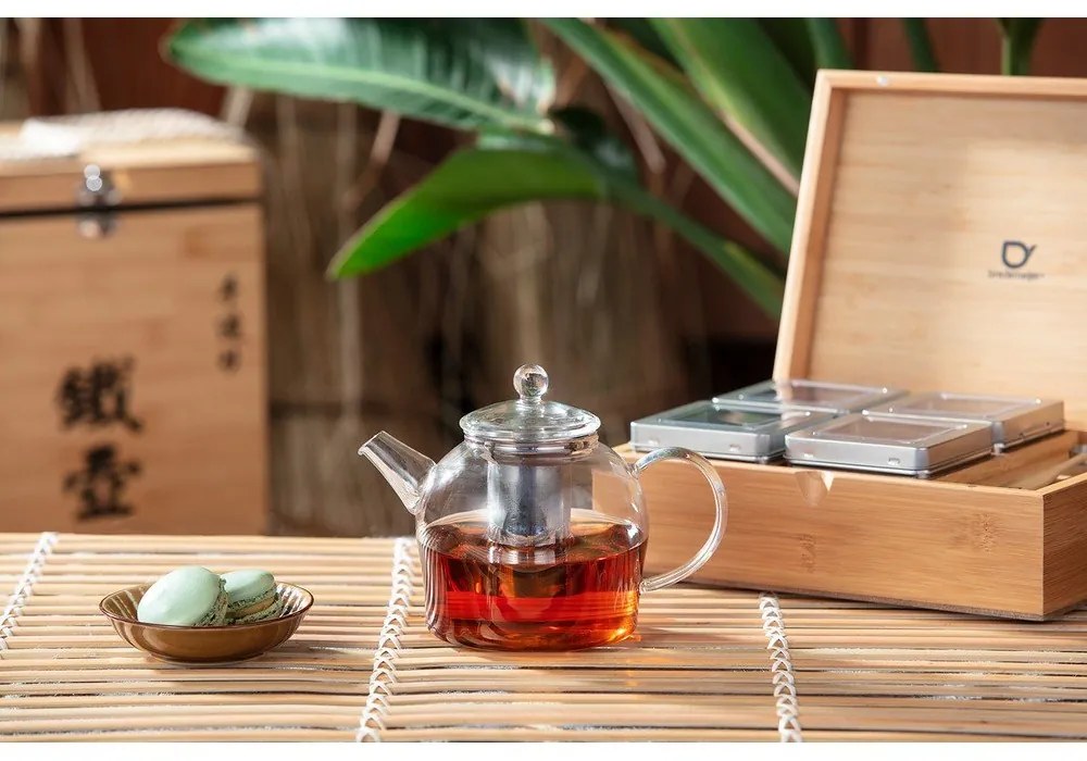 Sklenená čajová kanvica so sitkom Bredemeijer Minuet Santhee, 500 ml