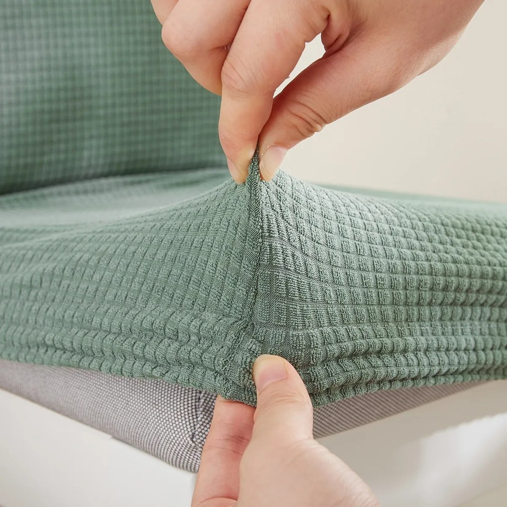 4Home Napínací poťah na stoličku Magic clean zelená, 45 - 50 cm, súprava 2 ks