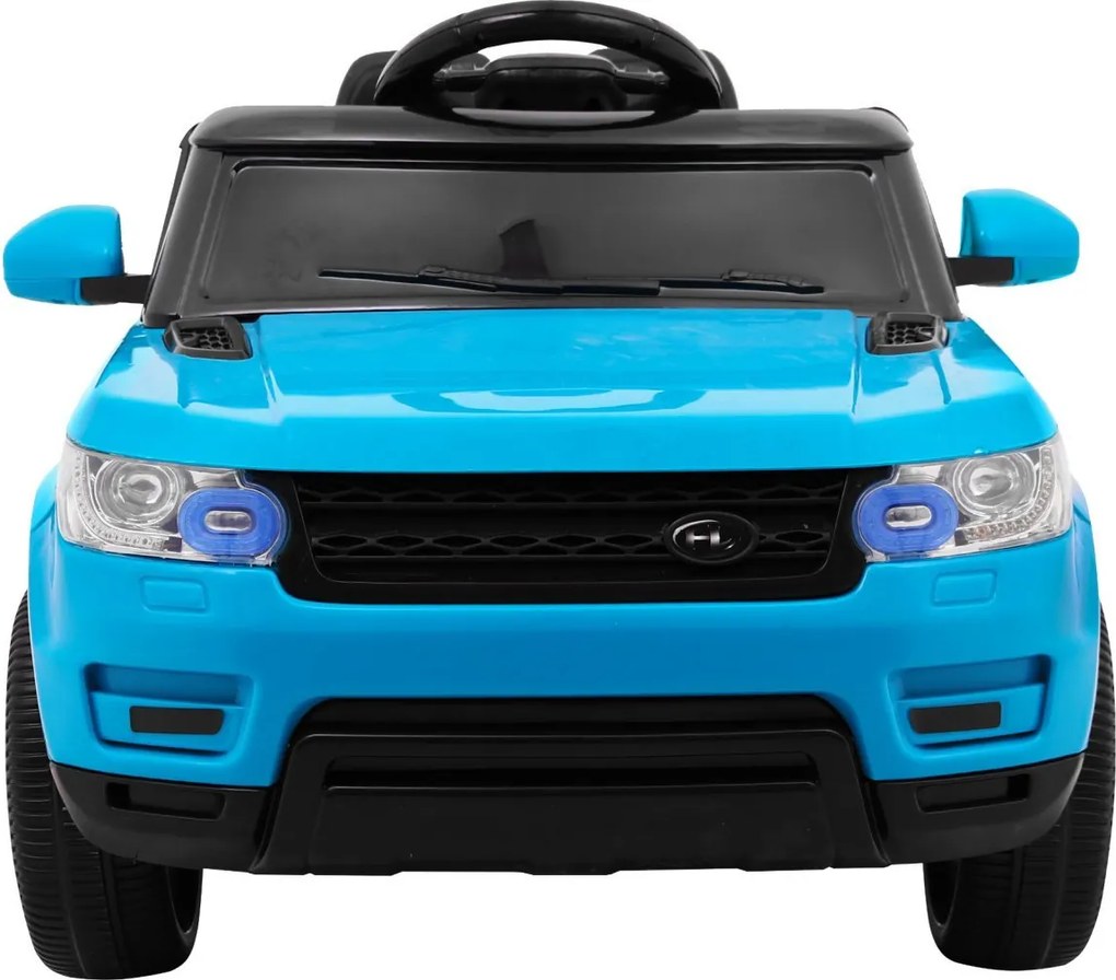 Ramiz Autíčko s batériovým štartom, modré SUV + diaľkové ovládanie + bezpečnostné funkcie