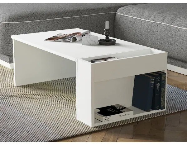 Konferenčný stolík VIEW 34x95 cm biela