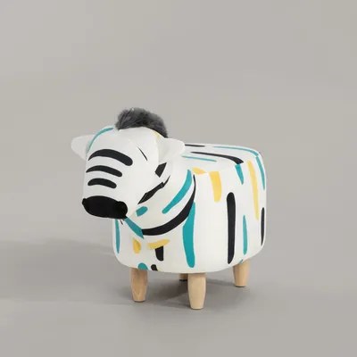 Farebná taburetka TREMY zebra