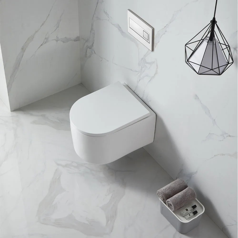 Mereo Mereo, WC závesné kapotované, RIMLESS, 495x360x370, keramické, vr. sedátka CSS115SN, MER-VSD84S2