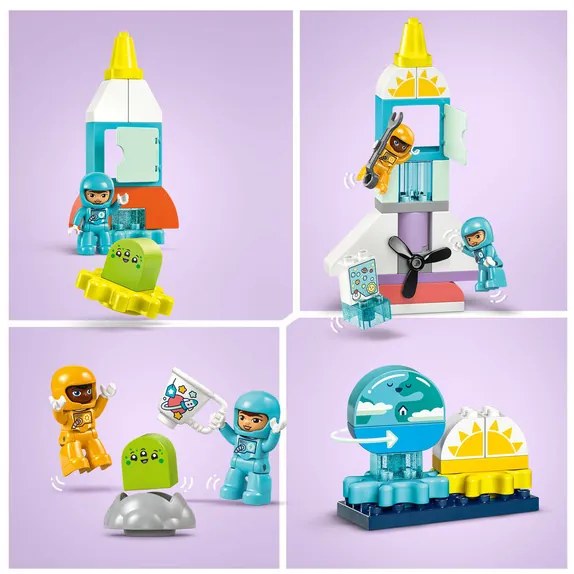Lego® Duplo® 10422 Vesmírne dobrodružstvo s raketoplánom 3 v 1 (100378799)
