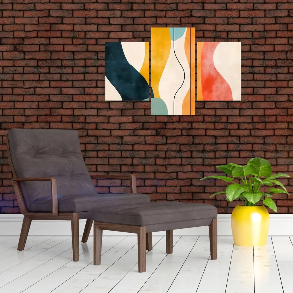 Obraz - Minimalistická farebná ilustrácia II. (90x60 cm)