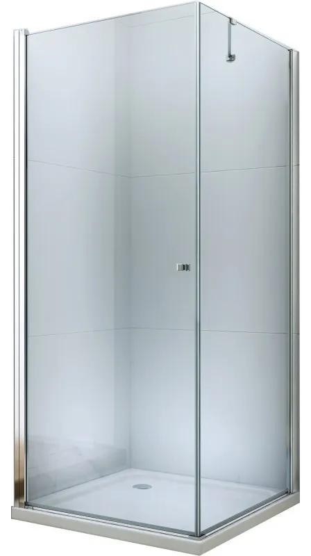 Mexen PRETORIA sprchovací kút 80x50cm, 6mm sklo, chrómový profil-číre sklo, 852-080-050-01-00