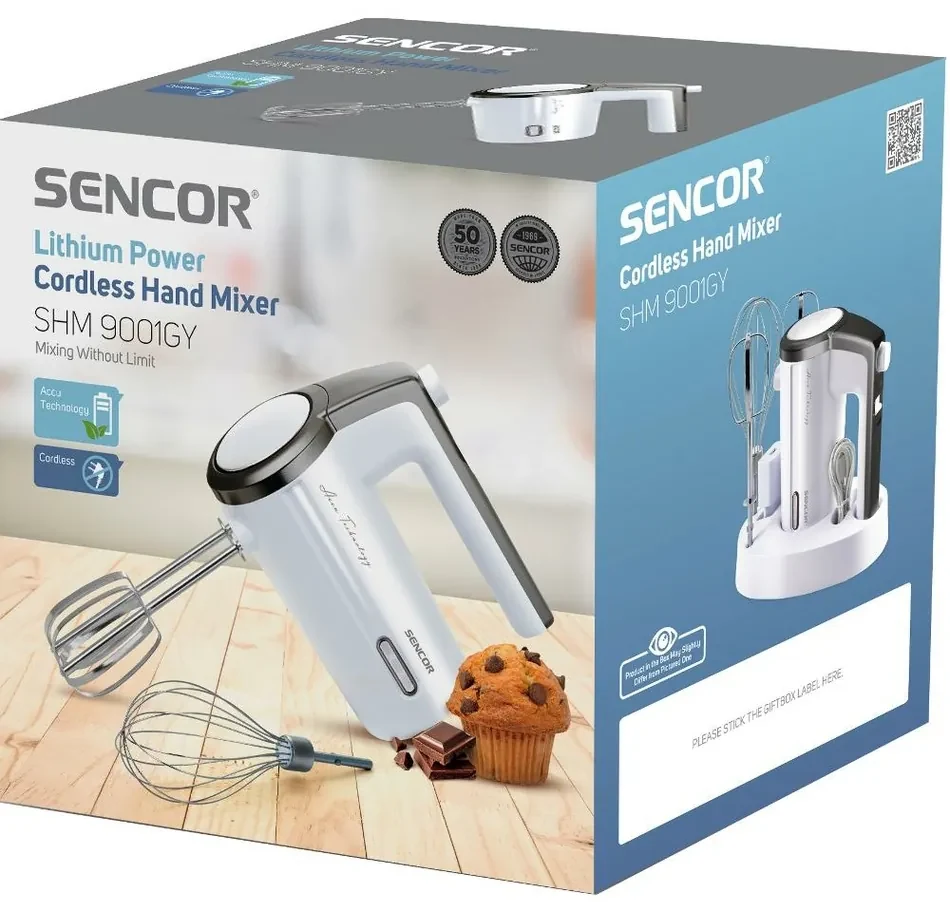 Sencor SHM 9001GY aku ručný šľahač