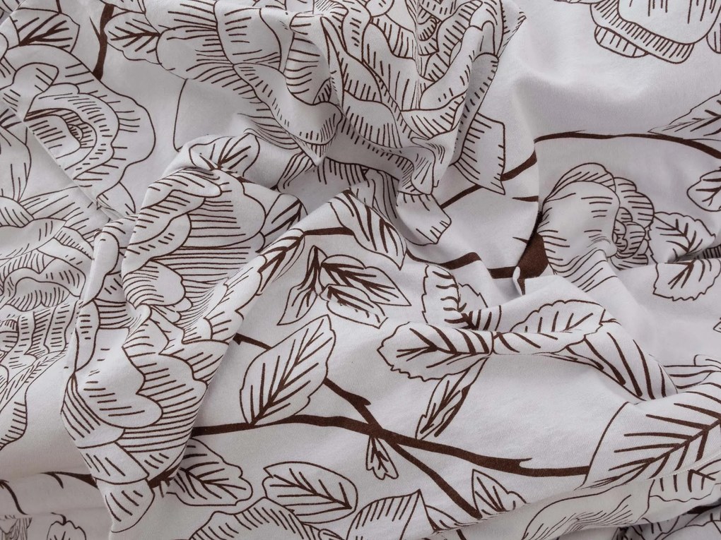 Obliečka Mako jersey 70×90 cm – Emilia hnedá