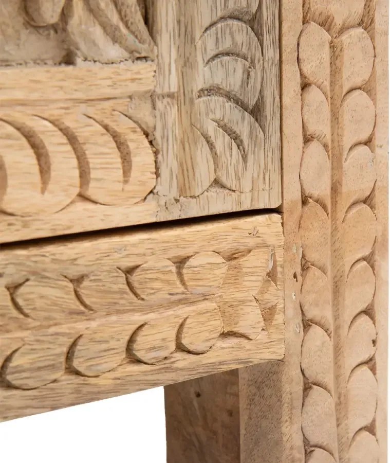 furniture-nabytek.cz - Masívna kúpeľňová skrinka Santa Cruz z mango dreva, prírodná – 80×40×80 cm