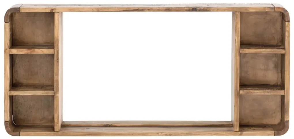 furniture-nabytek.cz - Masívne kúpeľňové zrkadlo Dingle II z recyklovanej borovice, lakované, prírodné – 130×60 cm
