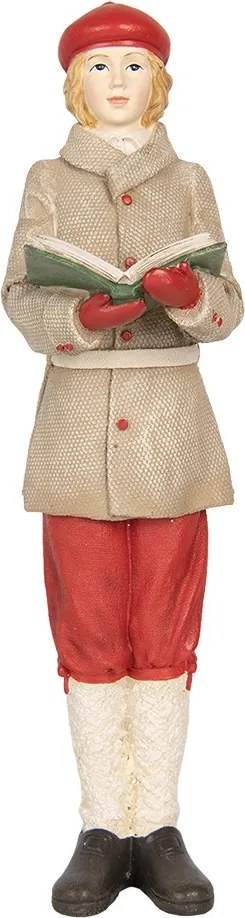 Sada 4ks vianočné dekorácie figúrka vianočný zbor Nativity Choir - 13*12*40 cm