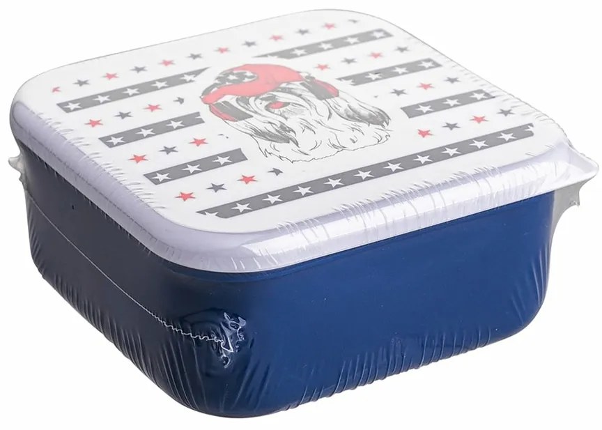 Altom Sada desiatových boxov Easy Morning modrá, 3 ks