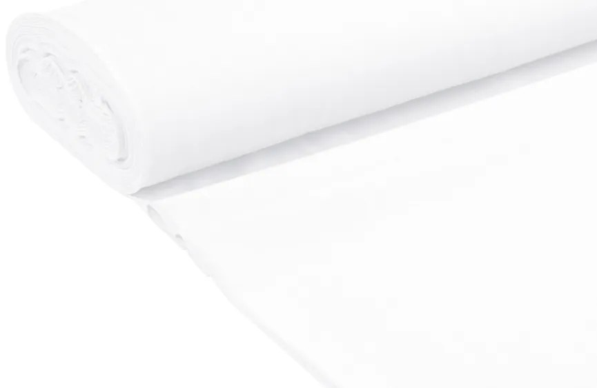 Biante Dekoračný oválny obrus Rongo RG-031 Studený biely 140x180 cm