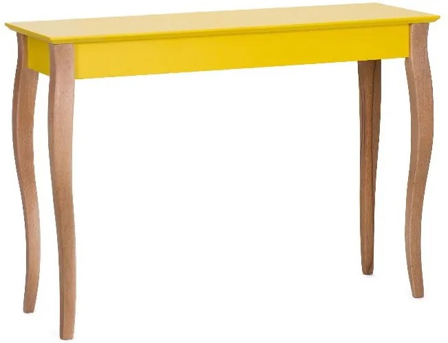 Žltý odkladací konzolový stolík Ragaba Dressing Table, 105 × 74 cm