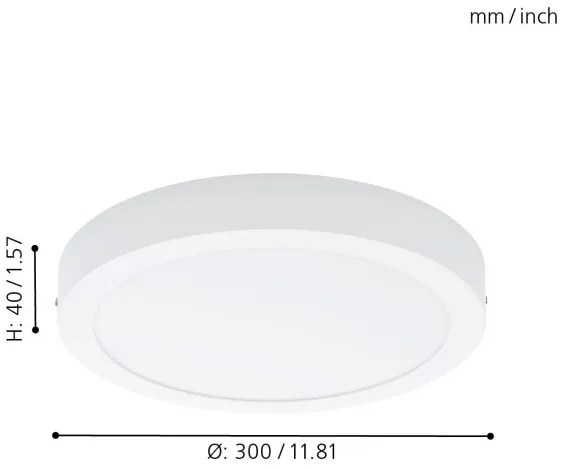 Eglo 78203 - LED stropné svietidlo FUEVA LED/22W/230V