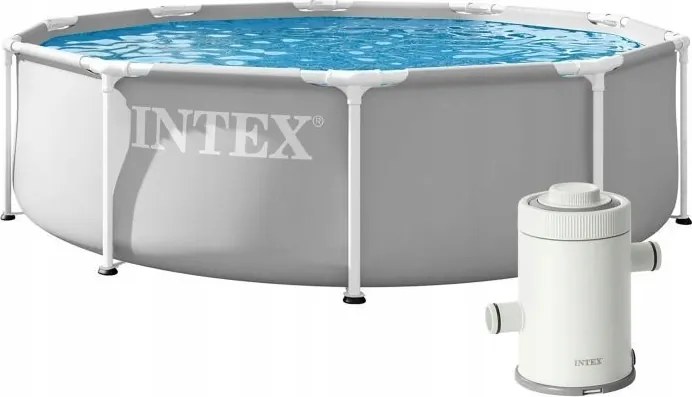Intex 26702ND Záhradný kruhový rámový bazén 305 x 76 cm s čerpadlom, modrý