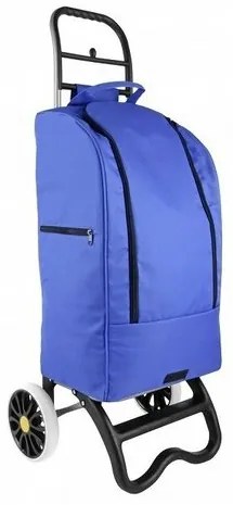 Nákupná taška na kolieskach Partner, modrá
