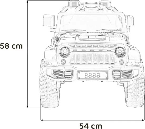 Elektrické autíčko Off Road MOUNTAIN ružové