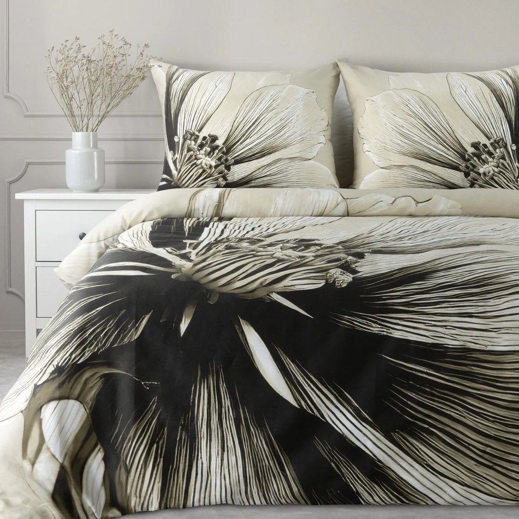 SATÉNOVÉ OBLIEČKY SPRING78 160X200 CM, 2 KS 70X80 CM KVETY