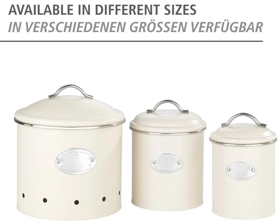 Kovová dóza na potraviny/na zemiaky Nero – Wenko