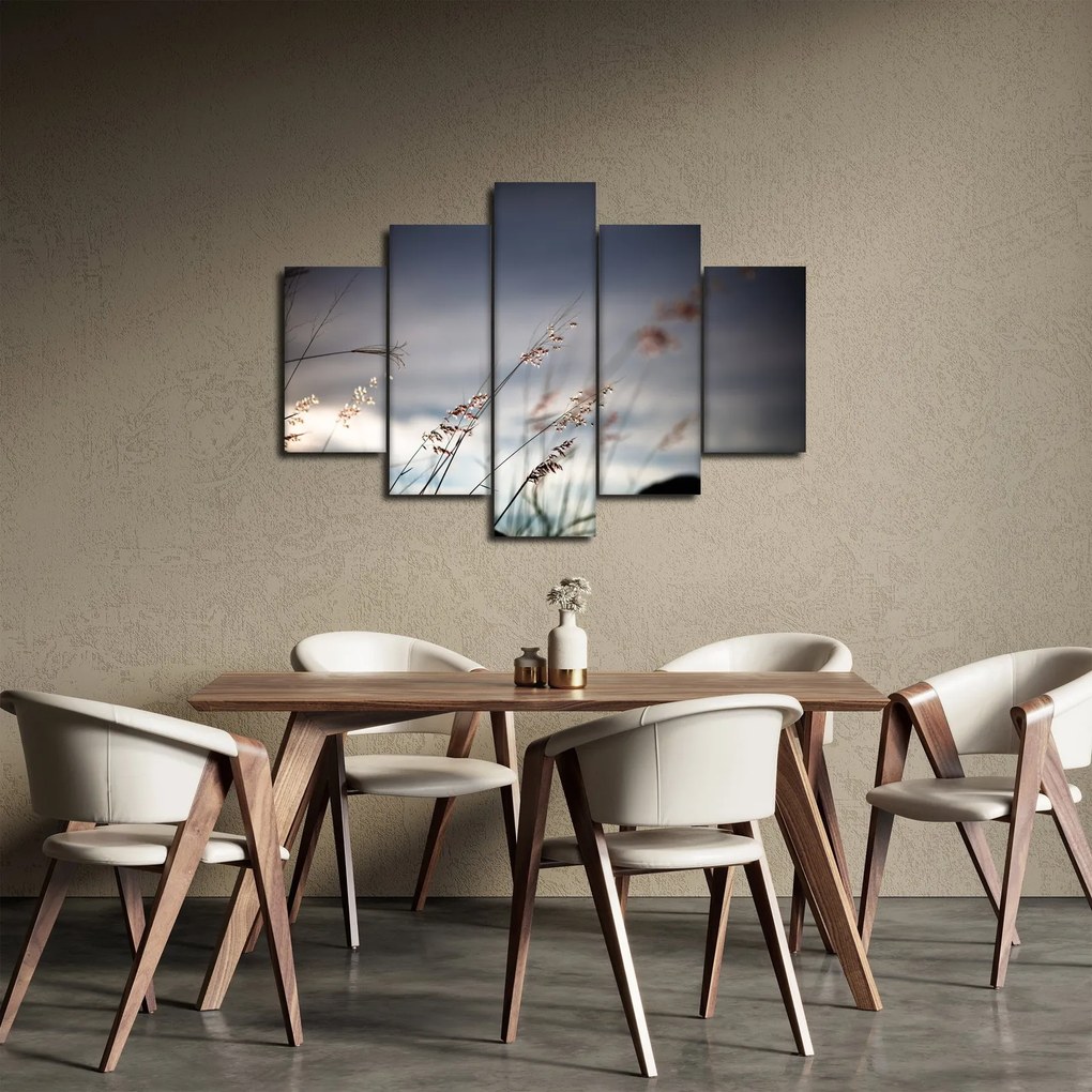 Obraz - Lúčne kvety pri jazere (150x105 cm)