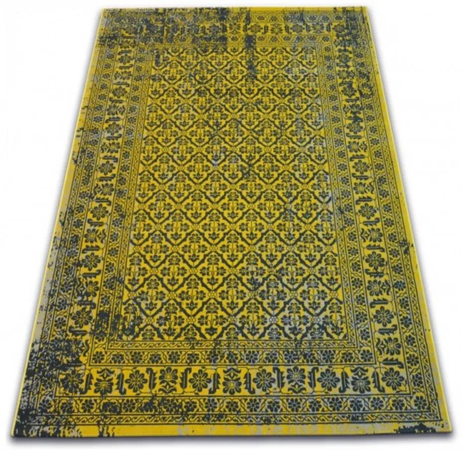 Kusový koberec PP Rose žltý, Velikosti 120x170cm