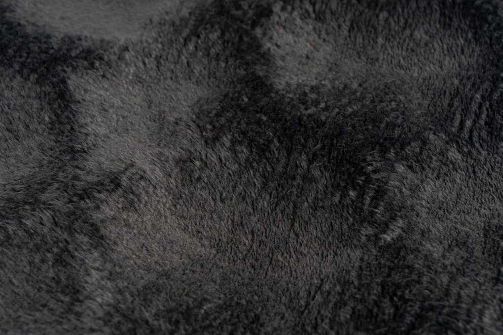 Obsession, Kusový koberec Diamond Cut 800 Anthrazit, 80x150, čierna, obývacia izba