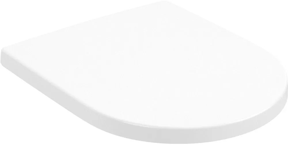 VILLEROY &amp; BOCH Subway 3.0 WC sedátko s poklopom, Stone White, 8M4261RW