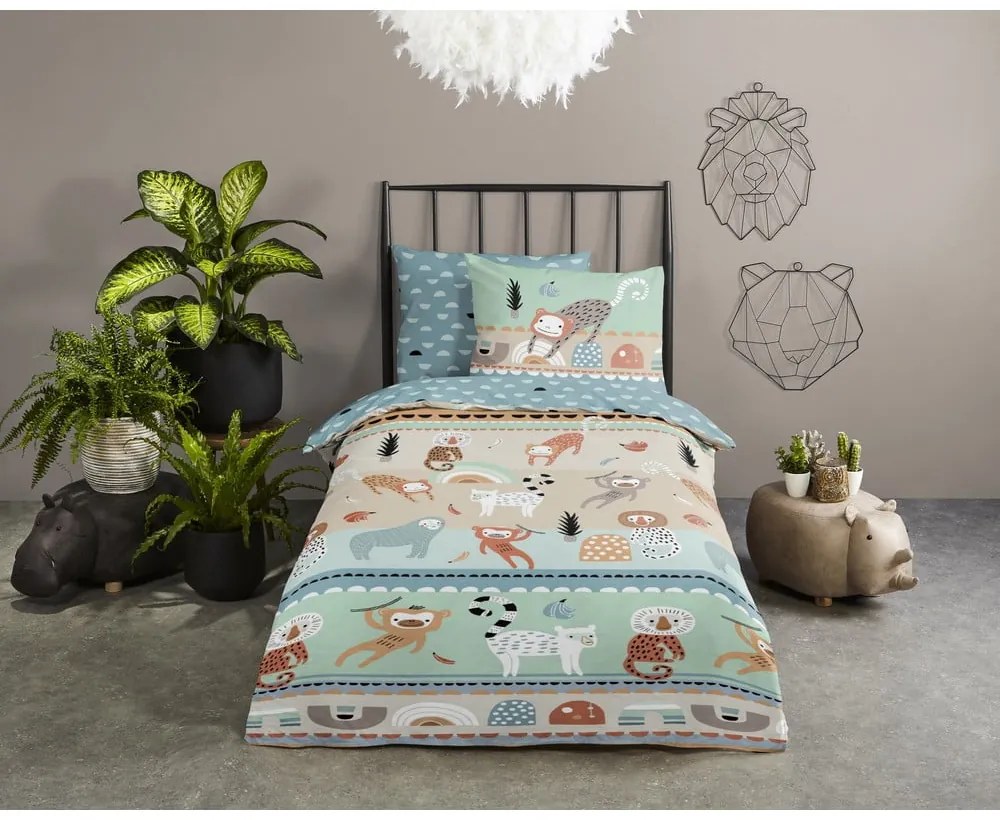 Bavlnené detské obliečky na jednolôžko/predĺžené 140x220 cm Play – Good Morning