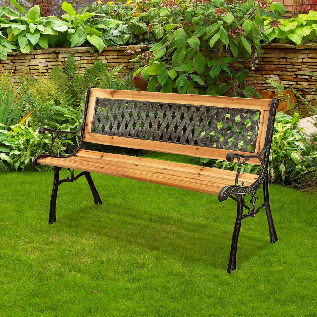 Záhradná drevená lavica Pisa